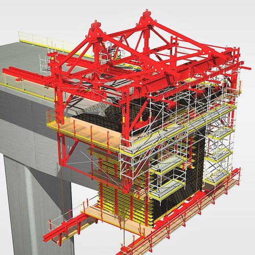 Encofrado modular - VARIOKIT VBC - PERI - de tramo de puente