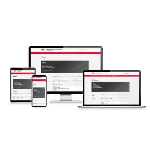 Software de interfaz - myPERI - PERI - para obras / centralizado