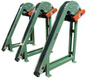 Transportador de cinta magnética - BUNTING - inclinado / de transporte / para piezas