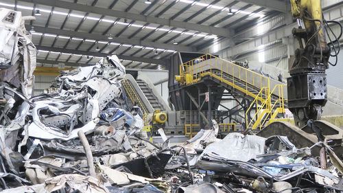 Unidad para reciclado de metales - Genox Recycling Tech (China) Co., Ltd. - para piezas de automóvil / neumáticos usados / mediante trituración