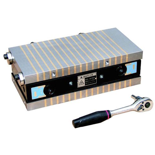 Placa magnética electropermanente - RMA-2F series - Kanetec - para centro de mecanizado