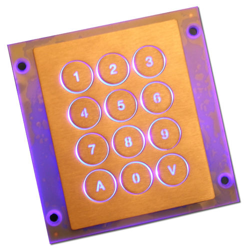 Teclado numérico 12 teclas - NX565-14 - NICONIX - de pared / de acero inoxidable / USB