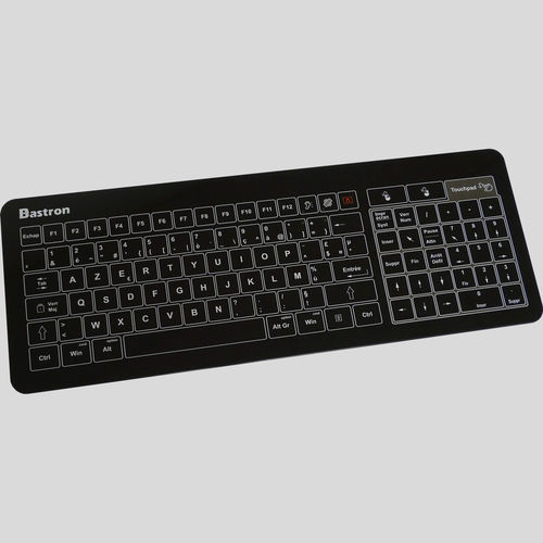 Teclado de mesa - Bastron® B45 - NICONIX - capacitivo / 105 teclas / con alfombrilla táctil