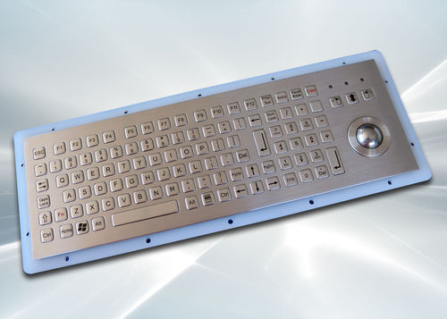 Teclado de mesa - NXN-KBB312-01 - NICONIX - de tecla mecánica / 104 teclas / con trackball