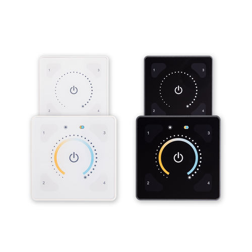 Interruptor táctil - 941702 series - Aura Light International - 5 polos / 7 polos / montable en pared