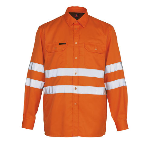 Camisa de trabajo - 06004-136-14 - Mascot International A/S - de alta visibilidad / de algodón / de poliéster