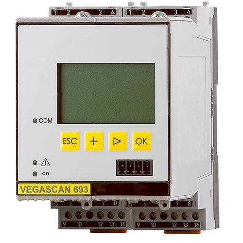 Acondicionador de señal digital - VEGASCAN 693 - VEGA TECHNIQUE - 4-20 mA / en riel DIN / para detección de nivel