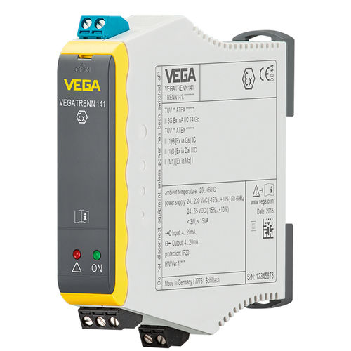 Aislador galvánico - VEGATRENN 141 - VEGA TECHNIQUE - de señal / ATEX / de 2 vías