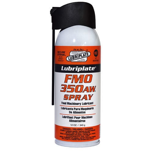 Aerosol para cadena - FMO-350-AW - Lubriplate - para contacto con alimentos / de evaporación rápida / aceite blanco