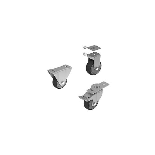 Ruedecilla giratoria - 098 series - FATH GmbH - con platino giratorio / con freno