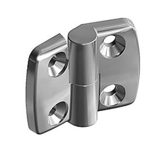 Bisagra plana - max. 1000 N - FATH GmbH - de acero inoxidable / atornillable / 180°
