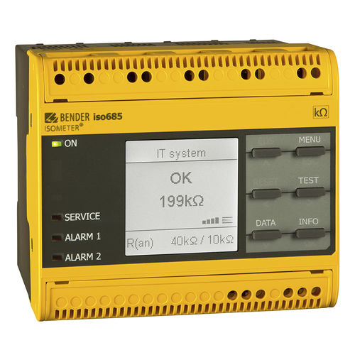 Aparato de control de aislamiento para sistema trifásico - ISOMETER® iso685-…-P series - BENDER - para red AC / AC/DC / DC