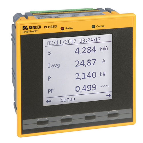Aparato de medición de tensión - LINETRAXX® PEM353 - BENDER - de corriente alterna / de frecuencia / de potencia reactiva