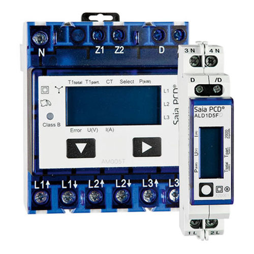 Contador de energía eléctrica certificado MID - B9310100 series - BENDER - monofásico / trifásico / en riel DIN