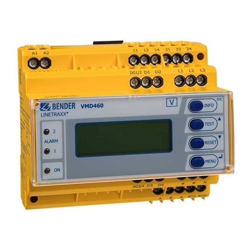 Relé de vigilancia de tensión - LINETRAXX® VMD460-NA - BENDER - de frecuencia / en riel DIN / RS485