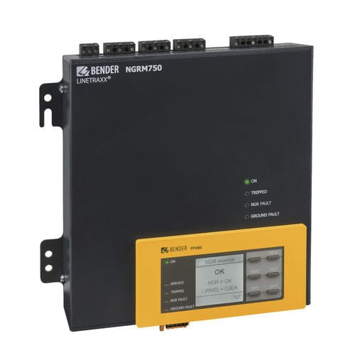 Sistema de supervisión de resistencia de puesta a tierra - LINETRAXX® NGRM750 - BENDER - de transformadores / Modbus / Ethernet
