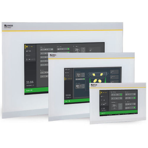 HMI táctil - COMTRAXX® CP9xx - BENDER - con pantalla táctil / al ras / IP54