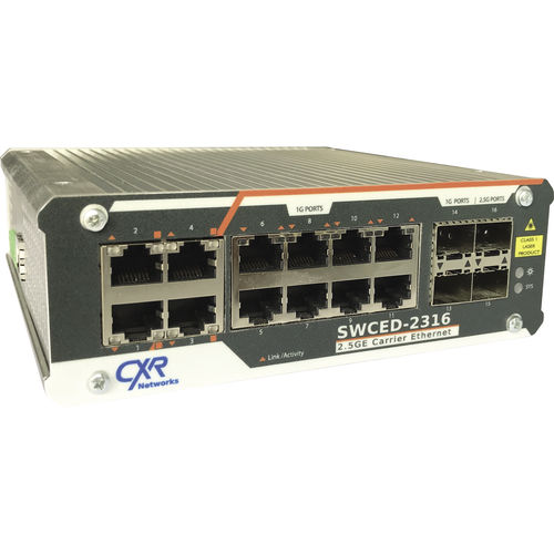 Conmutador Ethernet administrable - SWCED-2316 - CXR Networks - 16 puertos / 10/100BaseT(X) / 4 puertos de fibra óptica