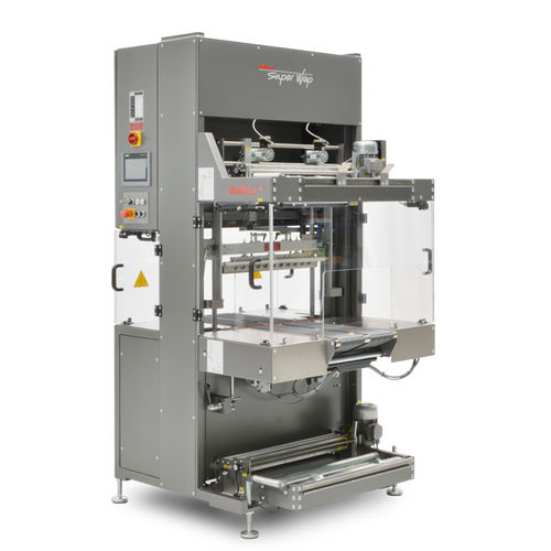 Retractiladora enteramente automática - Super Wrap 500 - CPS&S Inc. / Kallfass USA - para revistas y periódicos / servoaccionada / con de film termorretráctil con barra de soldadura