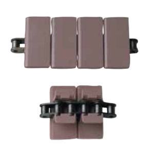 Cadena para transporte de acero inoxidable - uni 863 Tab, uni 963 Tab - uni-chains - de láminas / con soportes de plástico a presión