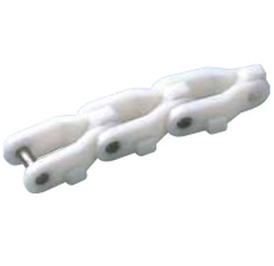 Cadena para transporte de plástico - uni 2600 Tab O, uni 2600 Tab OM - uni-chains - con eslabones monobloque / flexible