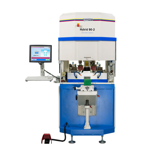 Máquina de tampografía de tintero hermético - HYBRID 90-2 series - TAMPOPRINT GmbH - de color / electroneumática / flexible