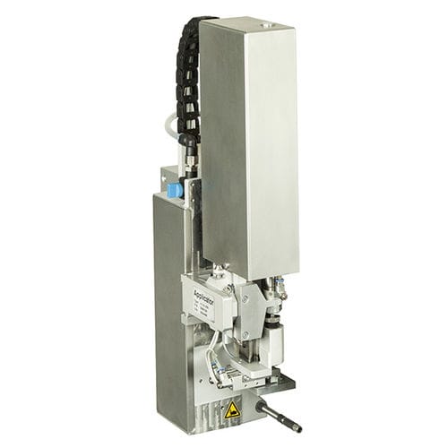 Aplicador de etiquetas automático - 411 series - cab Produkttechnik GmbH & Co KG - para aplicación en la parte superior del producto / para aplicación en el lateral del producto / para etiquetas autoadhesivas