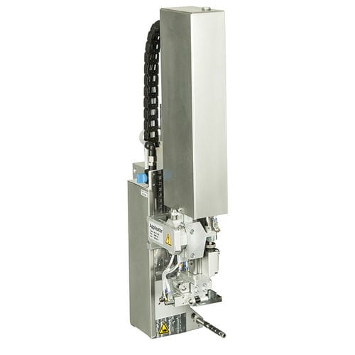 Aplicador de etiquetas automático - 4414  - cab Produkttechnik GmbH & Co KG - para aplicación en la parte superior del producto / para aplicación en el lateral del producto / para etiquetas autoadhesivas