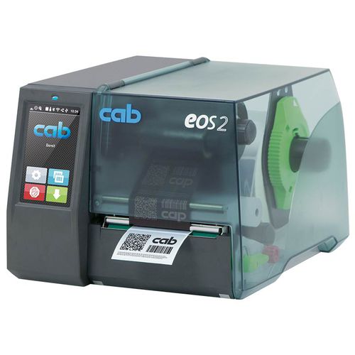 Impresora de etiquetas de transferencia térmica - EOS series - cab Produkttechnik GmbH & Co KG - térmica directa / de mesa