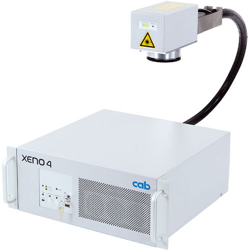 Aparato de marcado láser de fibra - XENO 4 series - cab Produkttechnik GmbH & Co KG - láser de fibra pulsado / compacto / de alta velocidad