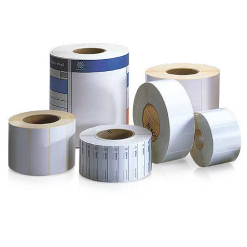Etiqueta de transferencia térmica - cab Produkttechnik GmbH & Co KG - adhesiva / de papel / de poliéster