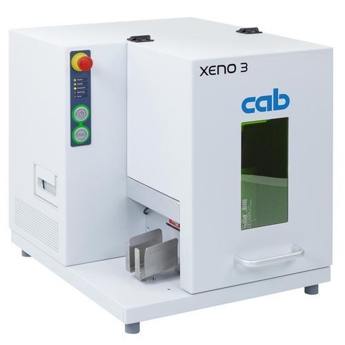 Sistema de marcado láser de fibra - XENO 3  - cab Produkttechnik GmbH & Co KG - láser de fibra pulsado / para placas / de metal