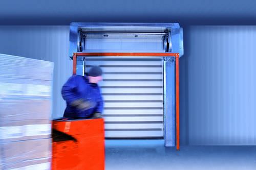 Puerta enrollable - EFA-SST®-TK-100 - EFAFLEX Tor- und Sicherheitssysteme GmbH & Co. KG - industrial / para cámara frigorífica / rápida