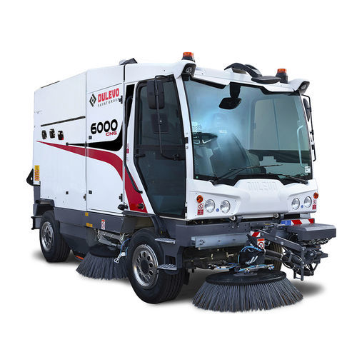 Barredora aspiradora de calle - Dulevo 6000 CNG - DULEVO INTERNATIONAL - con operador a bordo / con motor de gas / de hojas