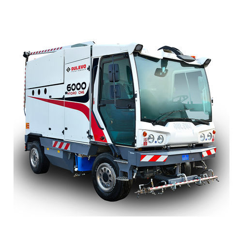 Máquina lavadora de calles de alta presión - Dulevo 6000 Hydro CNG - DULEVO INTERNATIONAL - con motor de gas