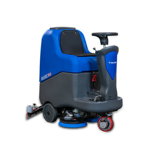 Fregadora con operador a bordo - Dulevo BOOST 110.0 - DULEVO INTERNATIONAL - alimentada por batería / compacta