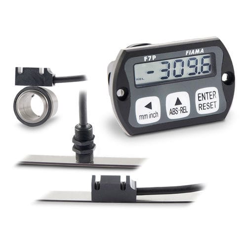 Visualizador para sensor - F7P - FIAMA - LCD / digital / de 7 dígitos