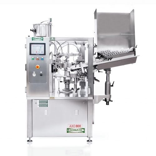 Máquina de llenado y cierre de tubos - AXO 800 - AXOMATIC - para aplicaciones farmacéuticas / para la industria cosmética