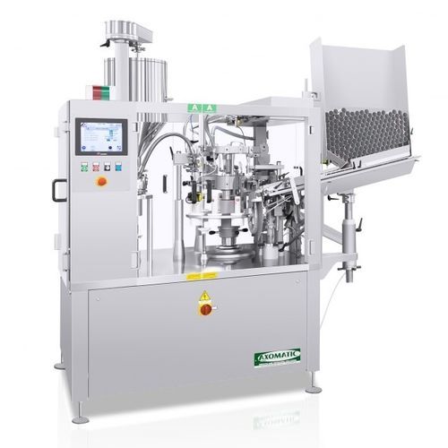 Máquina de llenado y cierre de tubos - AXO 1000 - AXOMATIC - para aplicaciones farmacéuticas / para la industria cosmética