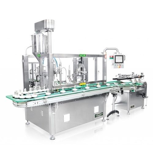 Llenadora tapadora de frasco - AXOBLOCK 160 - AXOMATIC - automática / volumétrica / lineal