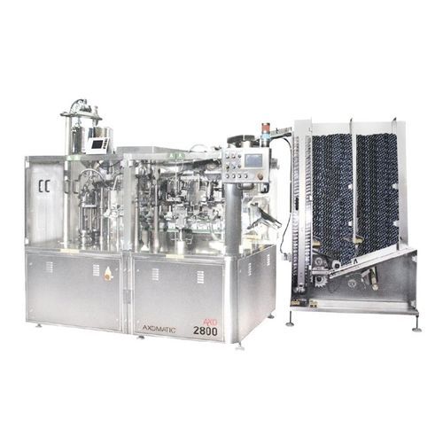 Máquina de llenado y cierre de tubos - AXO 2800 - AXOMATIC - para aplicaciones farmacéuticas / para la industria cosmética