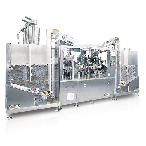 Máquina de llenado y cierre de tubos - AXO 4800 - AXOMATIC - para aplicaciones farmacéuticas / para la industria cosmética