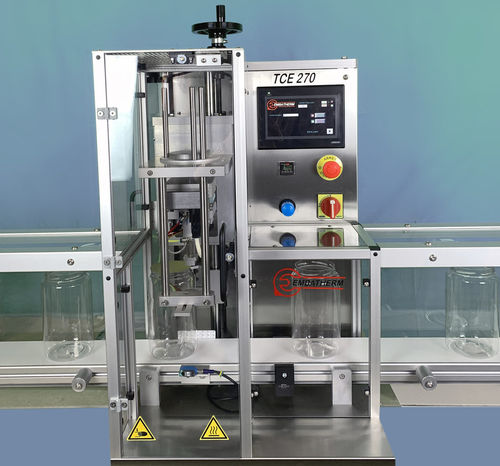 Termoselladora semiautomática - TCE 270 - EMBATHERM OPERCULES - para opérculos prerecortados / para la industria agroalimentaria / médica