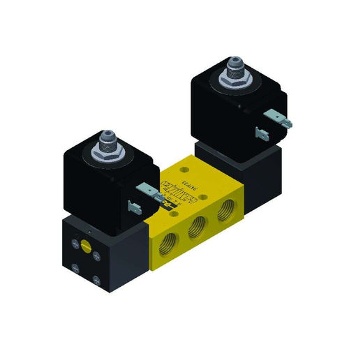 Distribuidor neumático de cajón - Parker Fluid Control Division - Europe - accionado por solenoide / de control asistido / de 5/2 vías