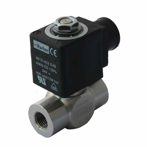 Electroválvula de control directo - Parker Fluid Control Division - Europe - de 2 vías / NA / para gas