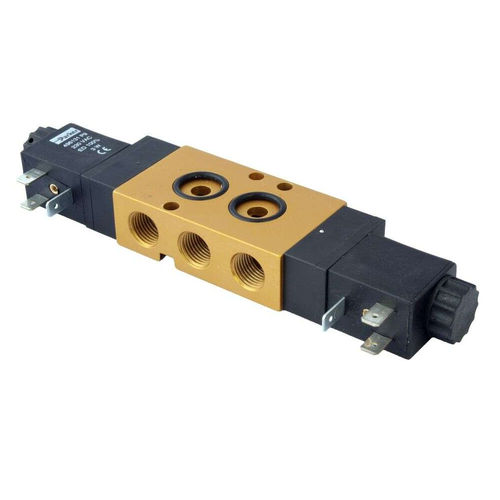 Distribuidor neumático de cajón - Parker Fluid Control Division - Europe - accionado por solenoide / de control asistido / de 5 vías
