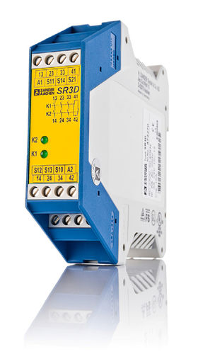 Relé de seguridad de parada de emergencia - 24 - 250 V, 15 A | SR3D - Zander GmbH & Co. KG, Hermann - en riel DIN