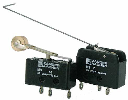 Microrruptor de palanca - -20 °C...+85 °C, 5 A | MS series - Zander GmbH & Co. KG, Hermann - unipolar / electromecánico