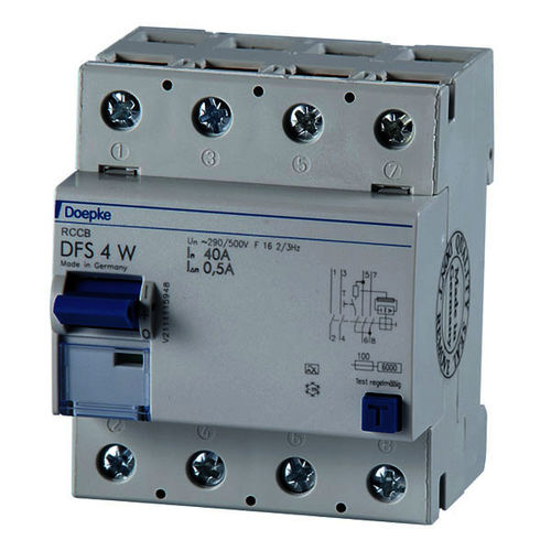 Disyuntor diferencial - DFS 4 W 040-2 - Doepke Schaltgeräte GmbH - AC / 4 polos / automático