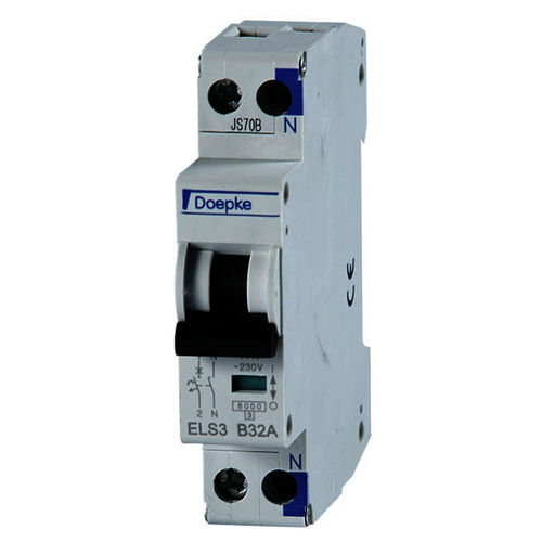 Disyuntor magnetotérmico - 20 A | ELS 3 B20/1+N - Doepke Schaltgeräte GmbH - contra cortocircuitos / modulable / miniatura